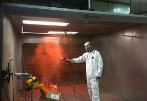 powder coat spray booth