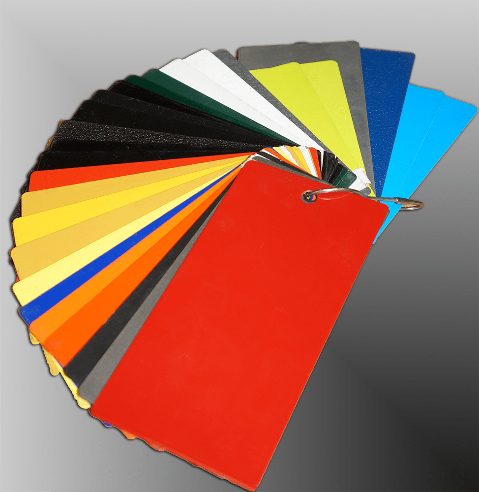 Powder Coating Color samples