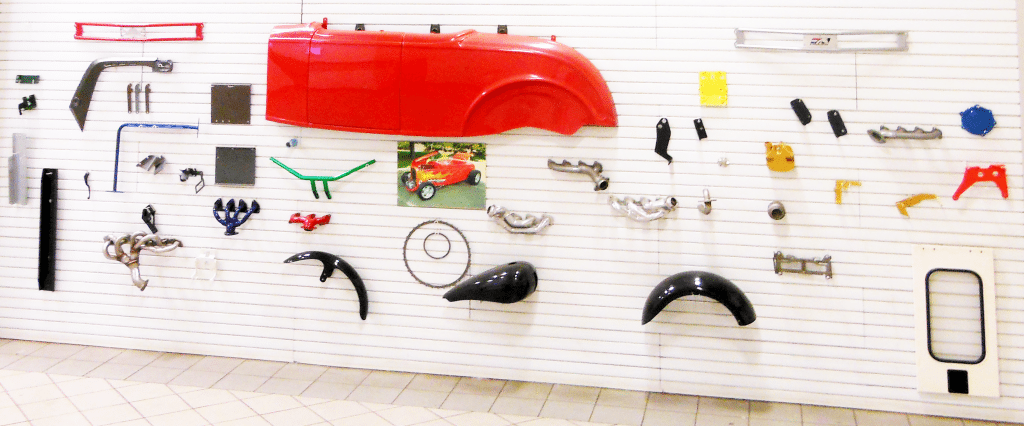 Powder coating Michigan - painted parts